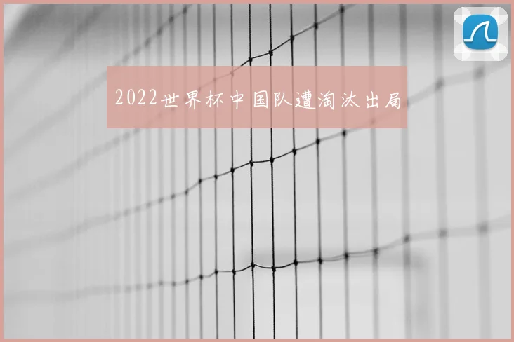 2022世界杯中国队遭淘汰出局